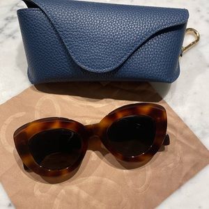 Loewe Tortoiseshell Butterfly Anagram Sunglasses